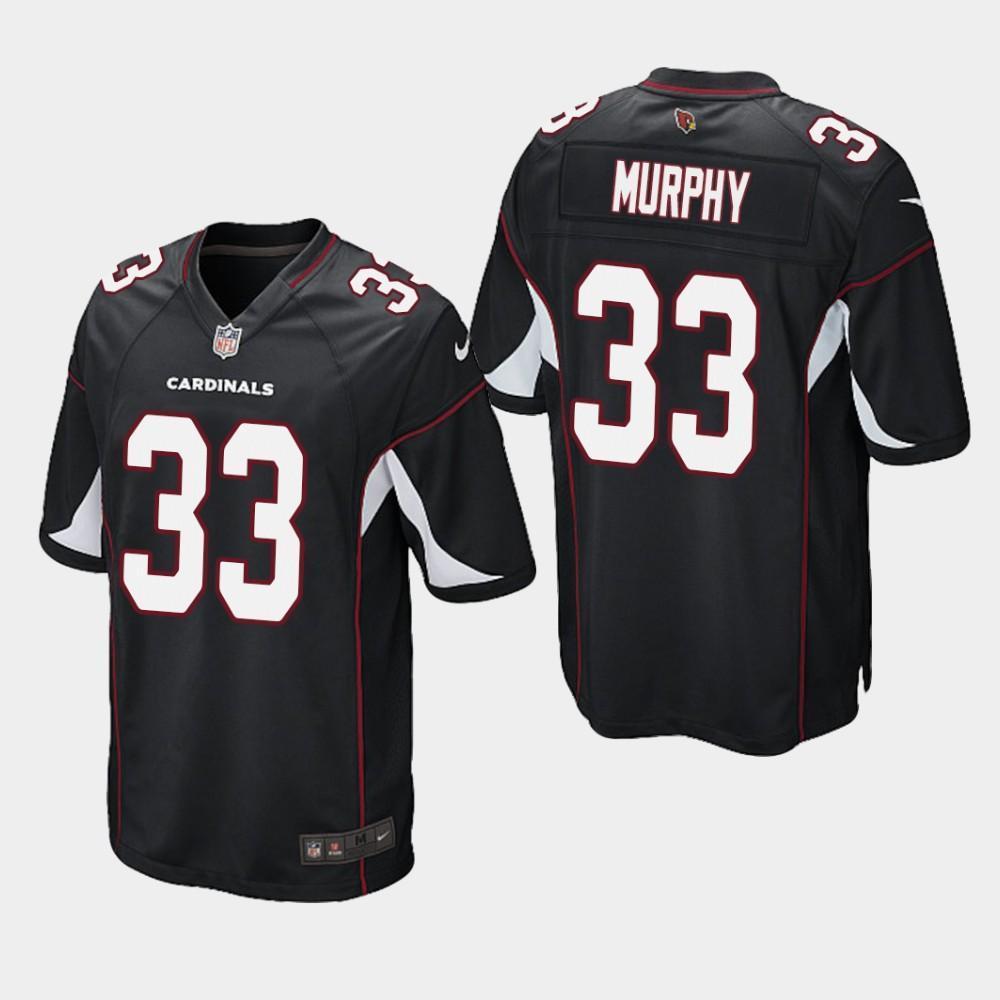 Arizona Cardinals #33 Byron Murphy 2019 Draft Game Jersey - Black