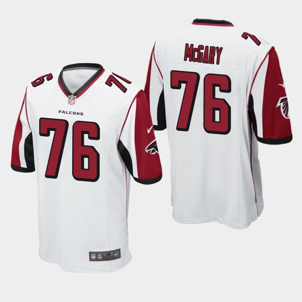 Atlanta Falcons #76 Kaleb McGary 2019 Draft Game Jersey - White