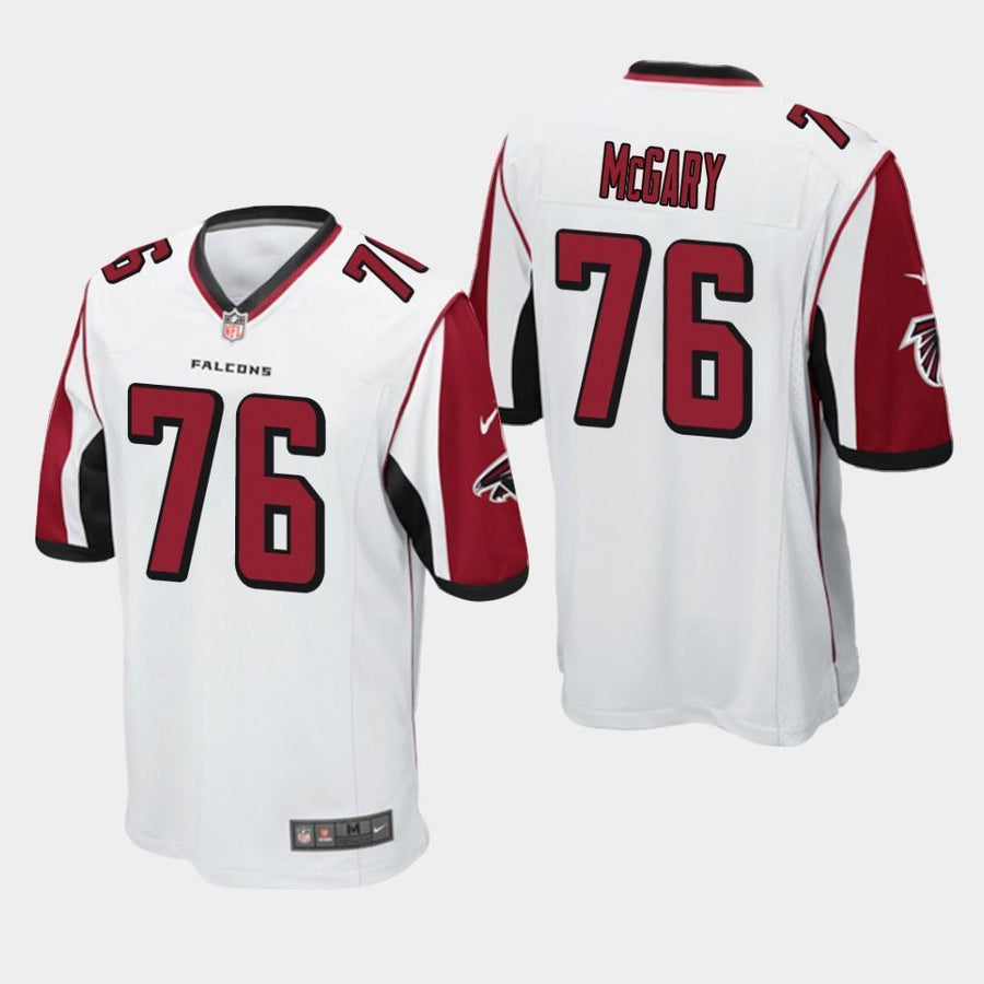 Atlanta Falcons #76 Kaleb McGary 2019 Draft Game Jersey - White