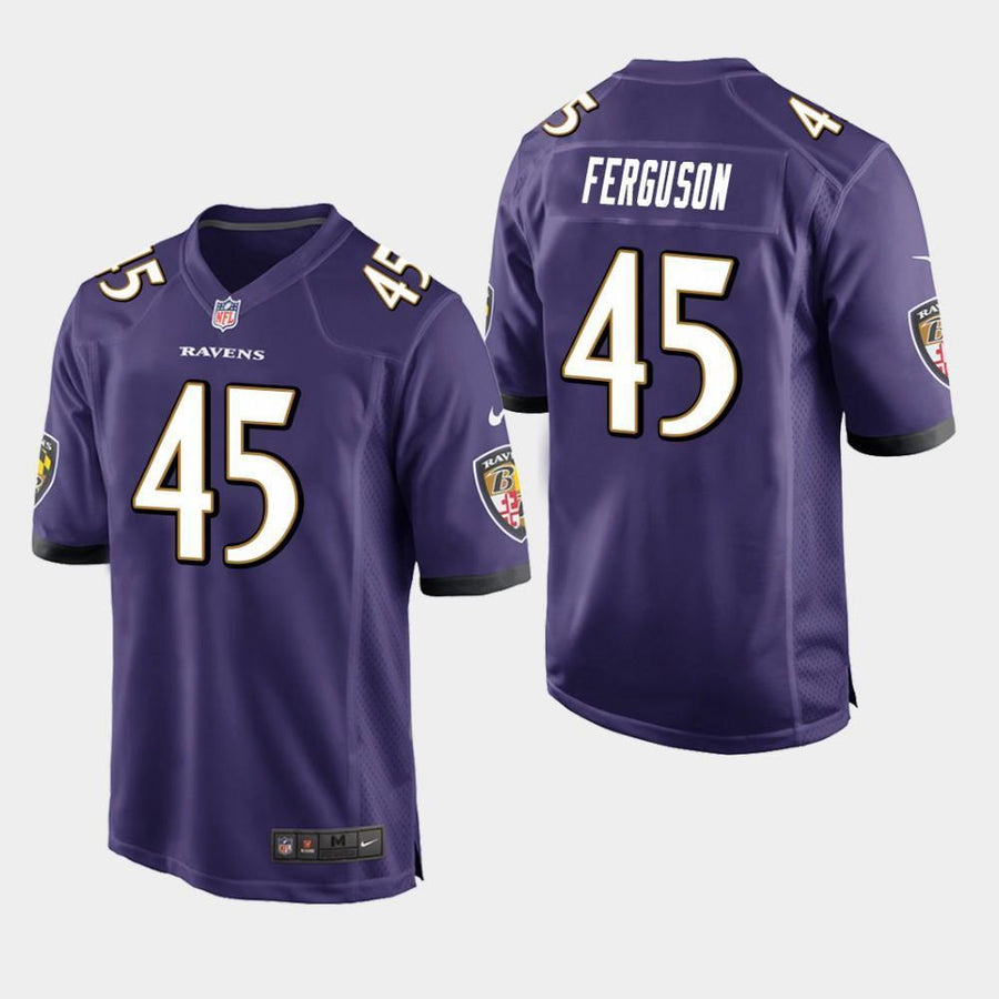 Baltimore Ravens #45 Jaylon Ferguson 2019 Draft Game Jersey - Purple