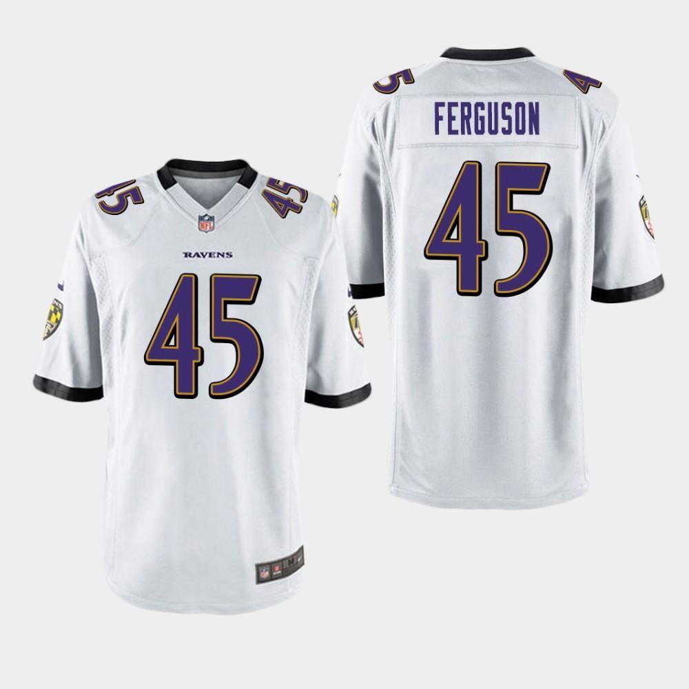 Baltimore Ravens #45 Jaylon Ferguson 2019 Draft Game Jersey - White