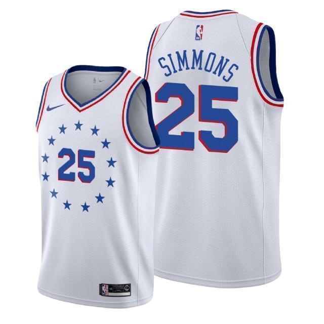 Philadelphia 76ers #25 Ben Simmons 2018/19 Earned Edition Swingman Jersey