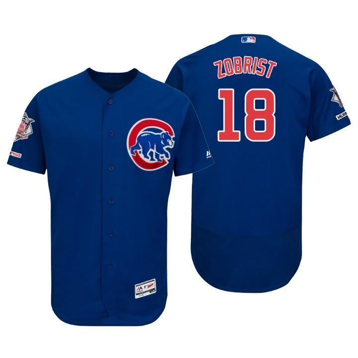 Ben Zobrist Chicago Cubs 150th Anniversary Baseball Jersey - Blue