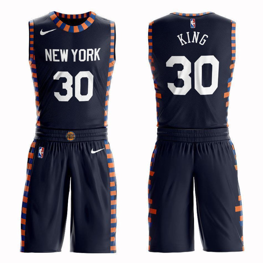 New York Knicks #30 Bernard King City 2019 Jersey and Pant Set