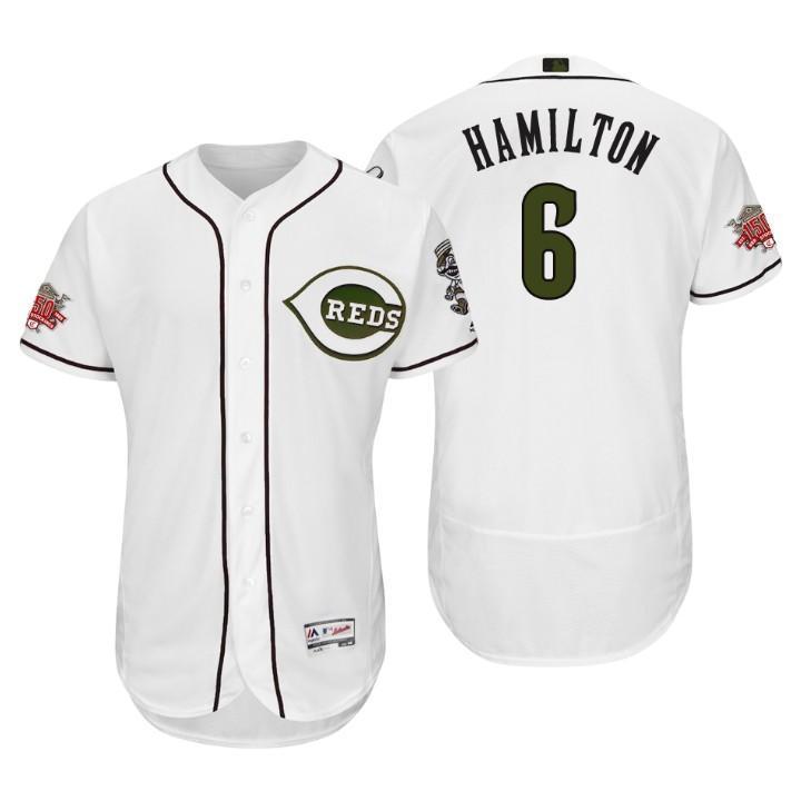 Billy Hamilton Cincinnati Reds 150th Anniversary Baseball Jersey - Green