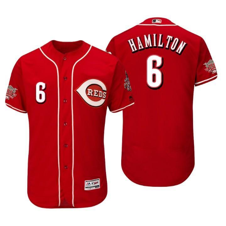 Billy Hamilton Cincinnati Reds 150th Anniversary Baseball Jersey - Scarlet