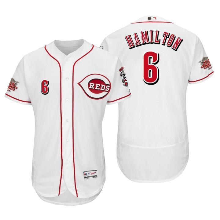 Billy Hamilton Cincinnati Reds 150th Anniversary Baseball Jersey - White