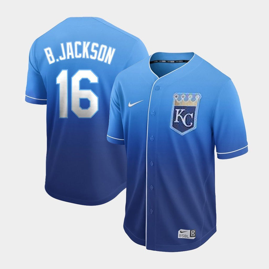 Bo Jackson Royals 2019 New Arrivals Baseball Player Fade Jersey