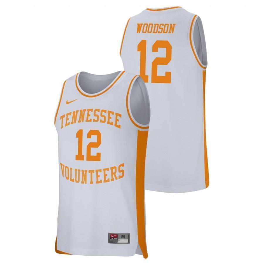 Brad Woodson Tennessee Volunteers Basketball Jersey - White