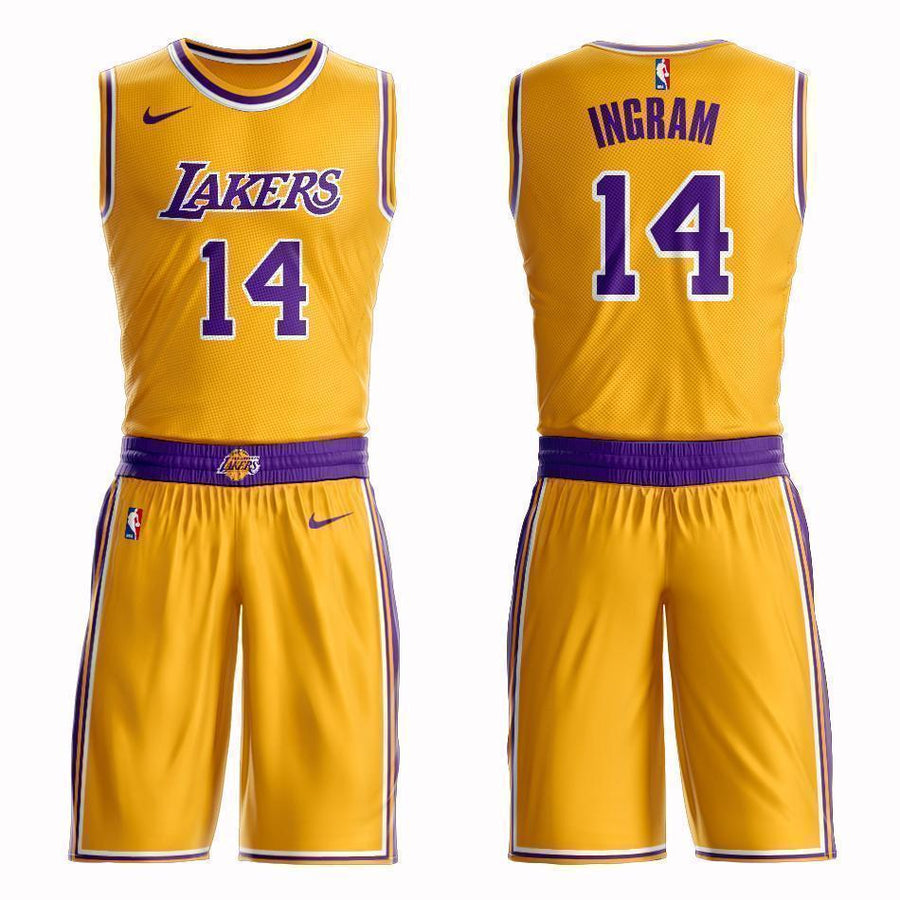 Los Angeles Lakers #14 Brandon Ingram Icon Jersey and Pant Set