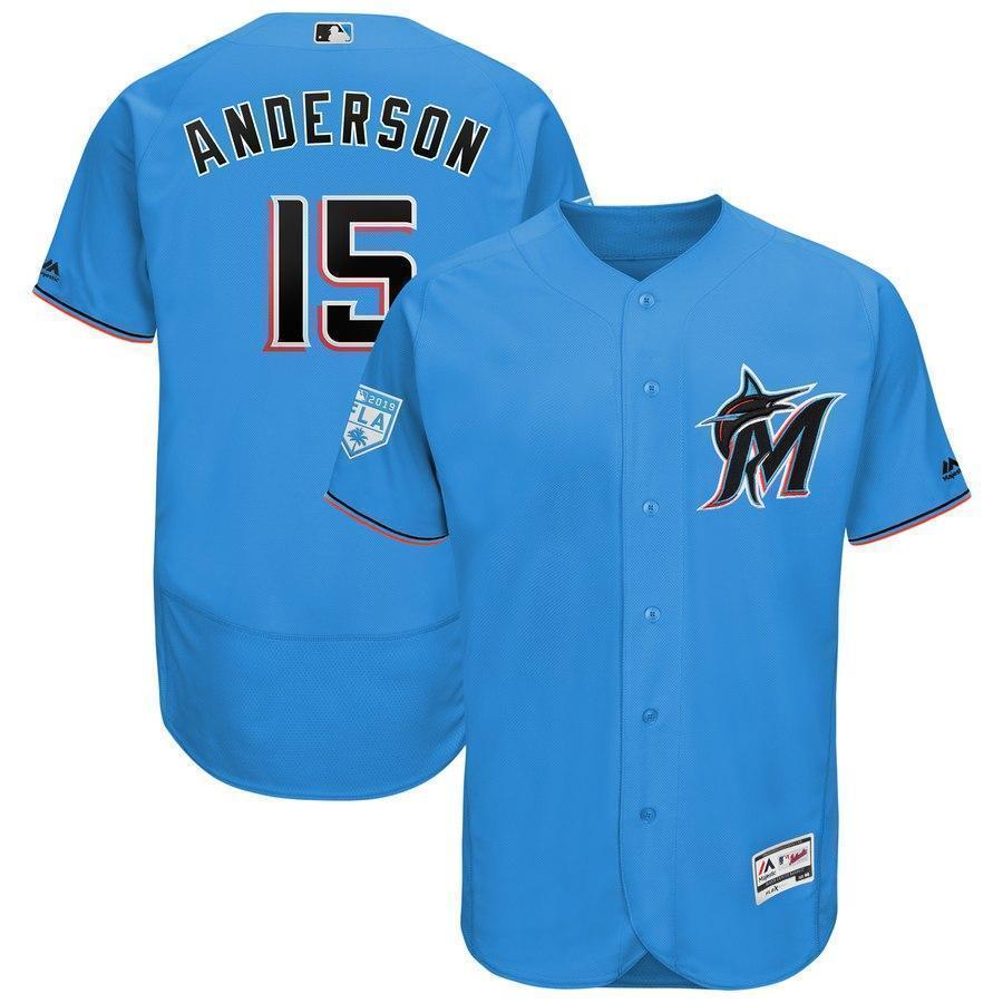 Brian Anderson Miami Marlins 2019 Spring Training Baseball Player Jersey