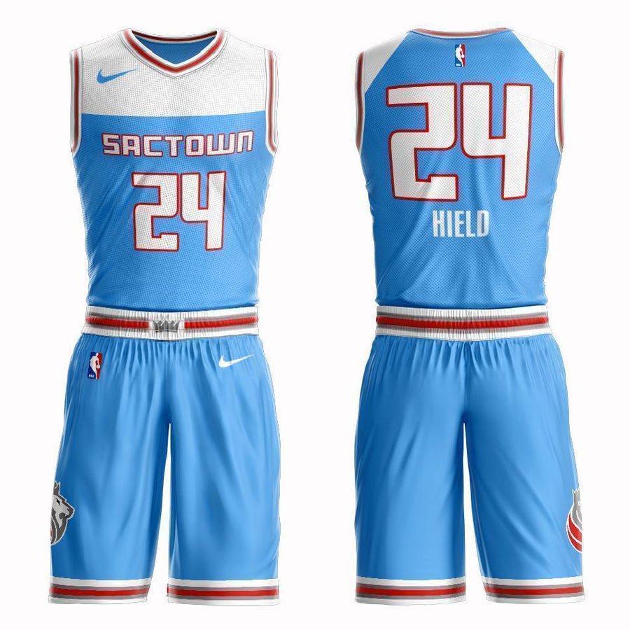 Sacramento Kings #24 Buddy Hield City 2019 Jersey and Pant Set