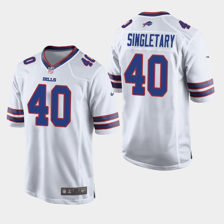 Buffalo Bills #40 Devin Singletary 2019 Draft Game Jersey - White