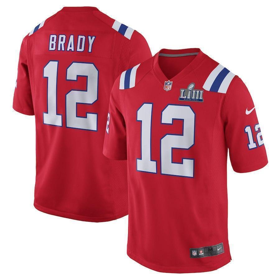 Tom Brady New England Patriots Super Bowl LIII Game Jersey