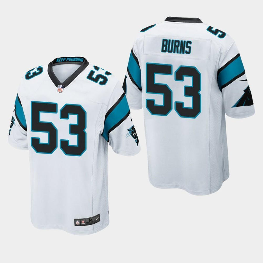 Carolina Panthers #53 Brian Burns 2019 Draft Game Jersey - White