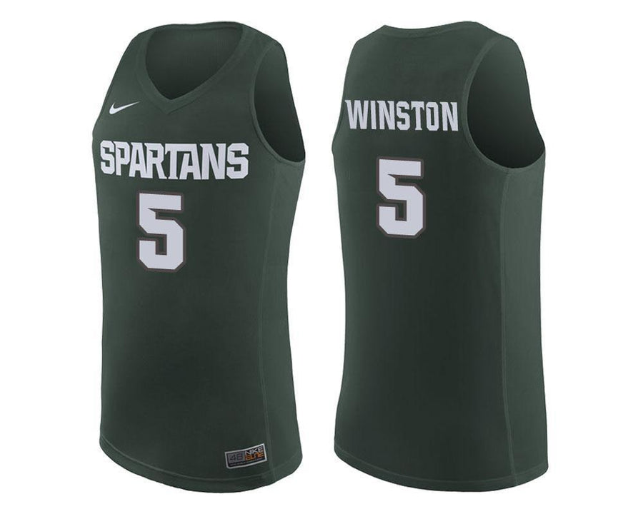 Cassius Winston Michigan State Spartans Basketball Jersey - Green