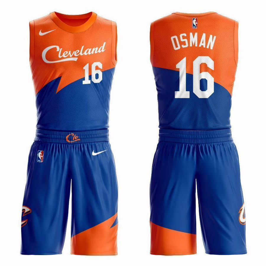 Cleveland Cavaliers #16 Cedi Osman City 2019 Jersey and Pant Set
