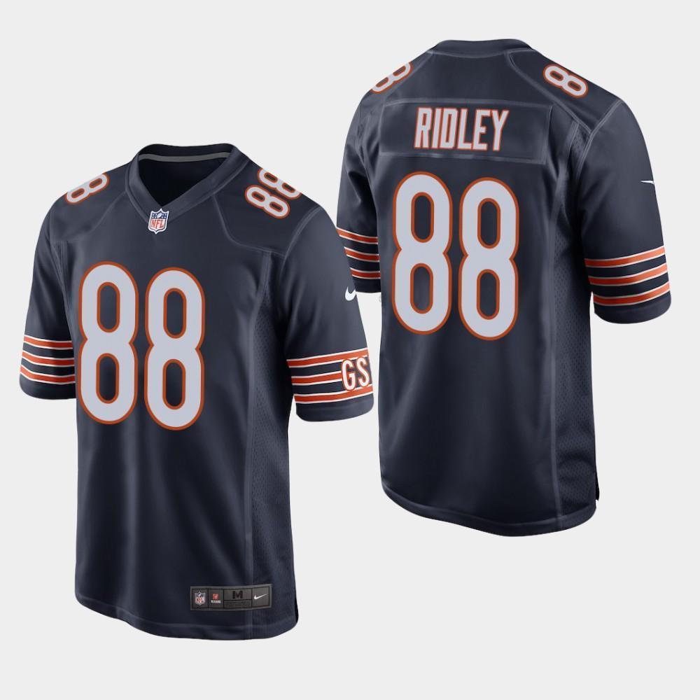 Chicago Bears #88 Riley Ridley 2019 Draft Game Jersey - Navy