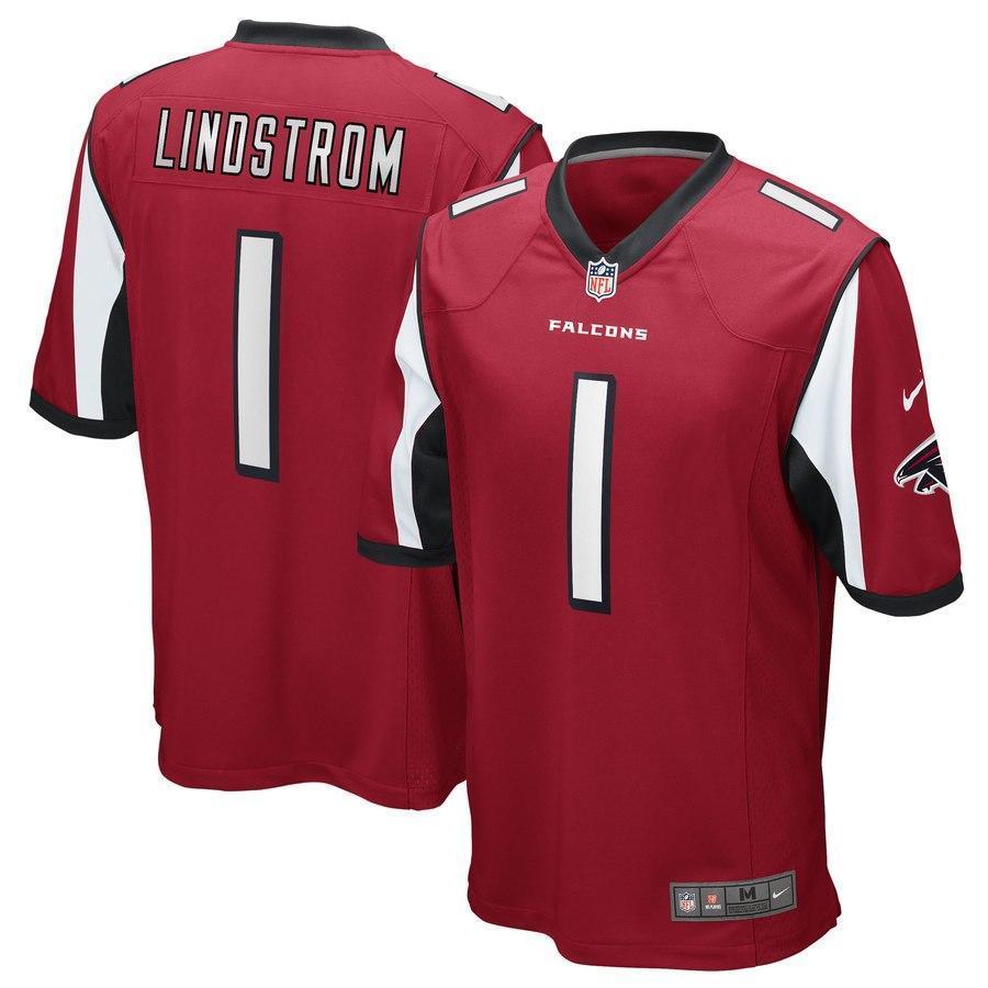 Chris Lindstrom Atlanta Falcons 2019 Draft First Round Pick Game Jersey - Red