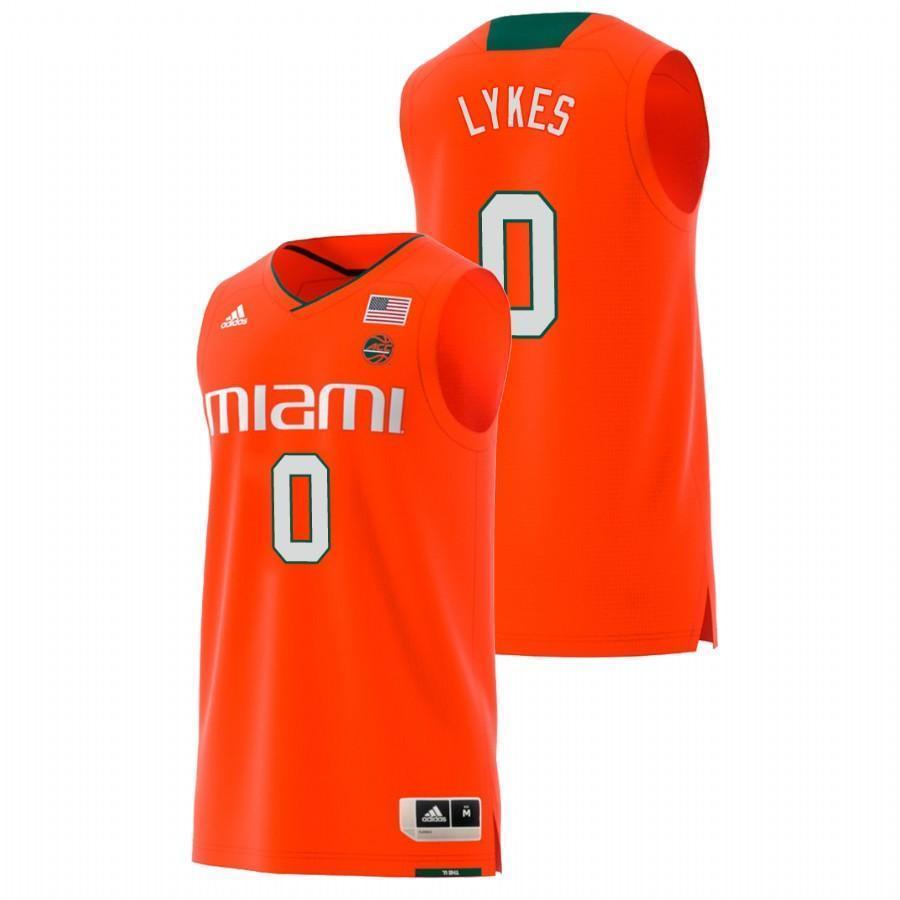 Chris Lykes Miami Hurricanes Basketball Jersey - Orange