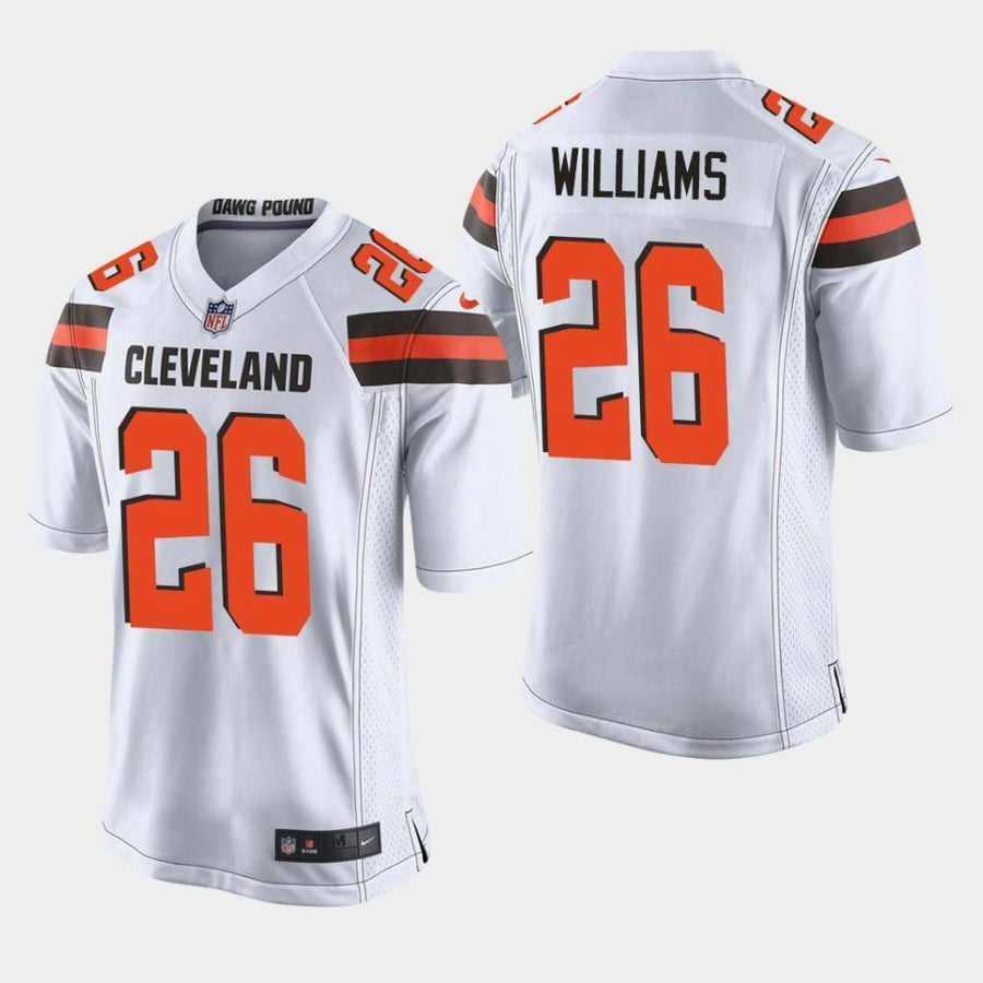 Cleveland Browns #26 Greedy Williams 2019 Draft Game Jersey - White