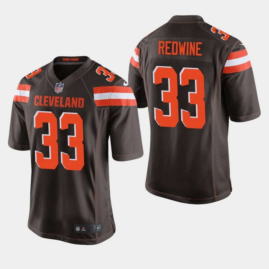 Cleveland Browns #33 Sheldrick Redwine 2019 Draft Game Jersey - Brown