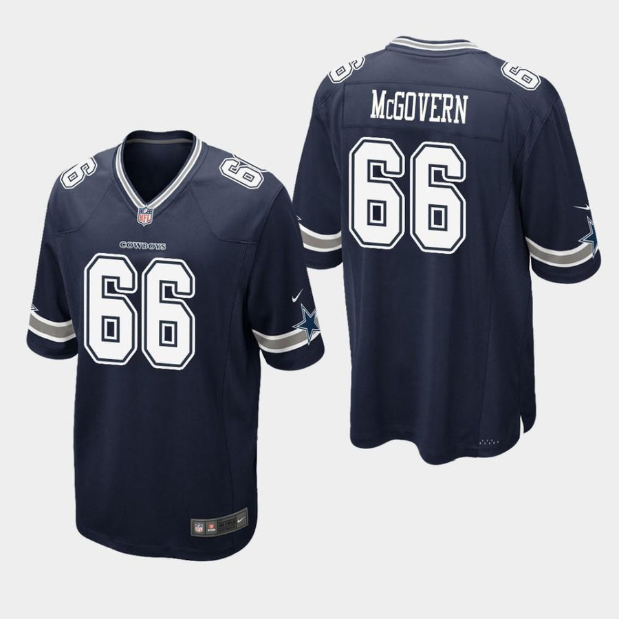 Dallas Cowboys #66 Connor McGovern 2019 Draft Game Jersey - Navy