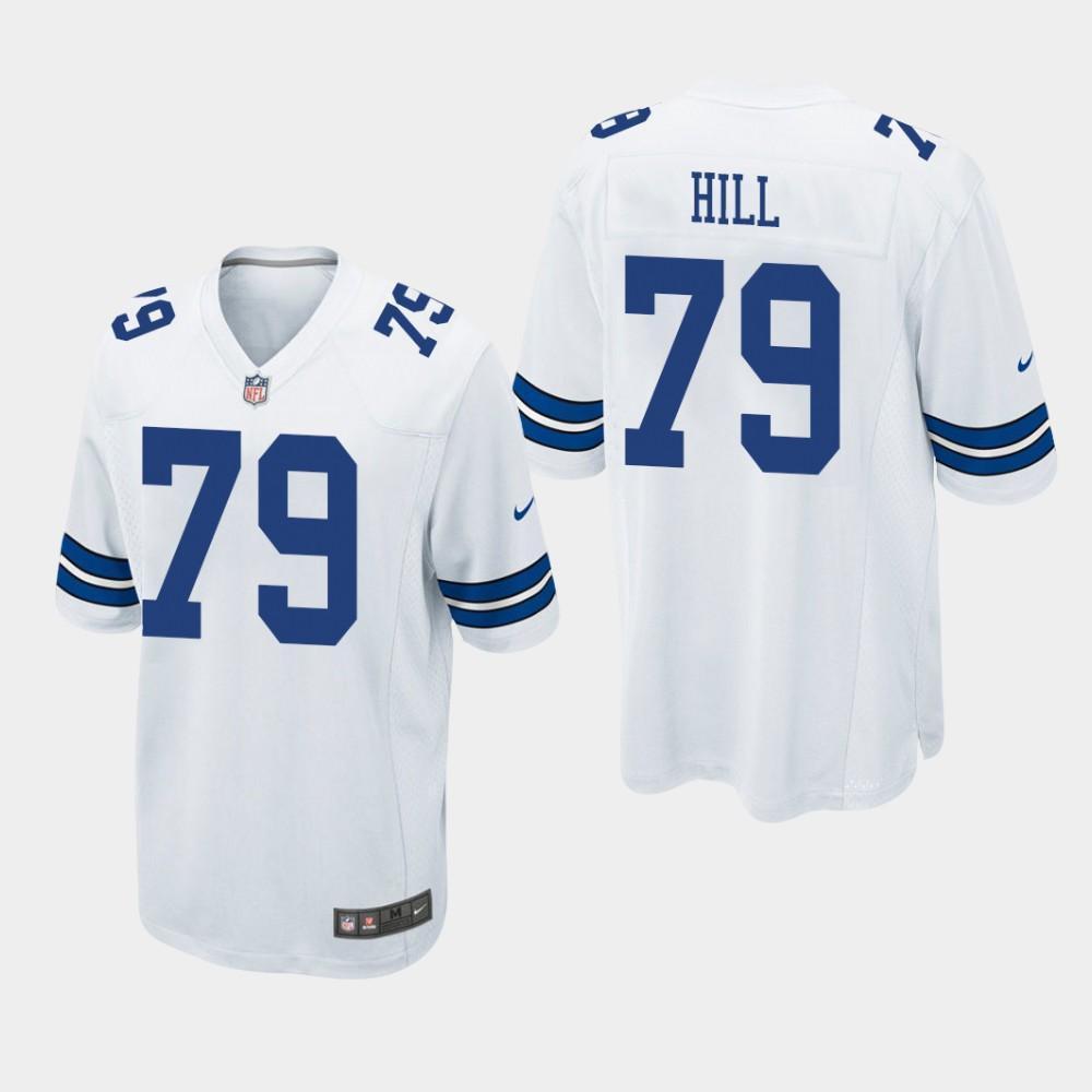 Dallas Cowboys #79 Trysten Hill 2019 Draft Game Jersey - White