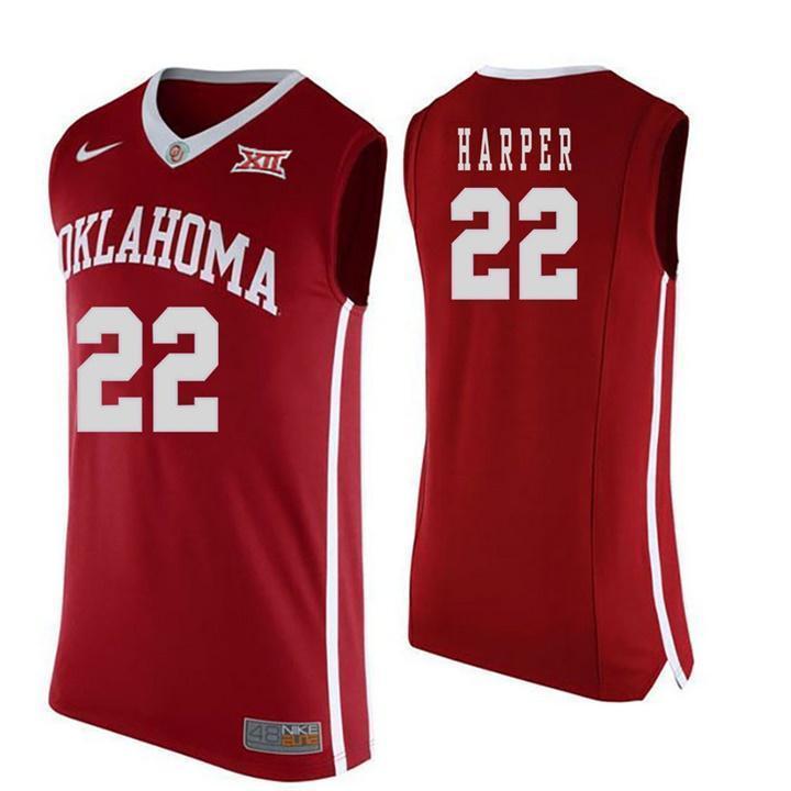 Daniel Harper Oklahoma Sooners Basketball Jersey - Red