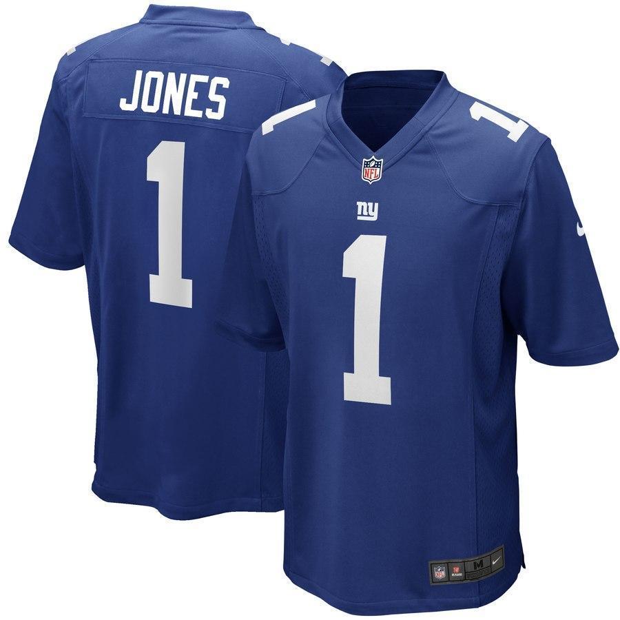 Daniel Jones New York Giants 2019 Draft First Round Pick Game Jersey - Blue