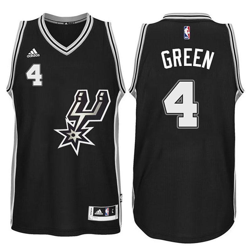 Danny Green San Antonio Spurs #4 Black Signature Spur New Swingman Road Jersey