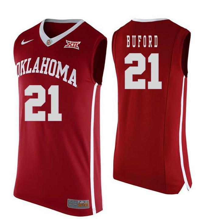 Dante Buford Oklahoma Sooners Basketball Jersey - Red