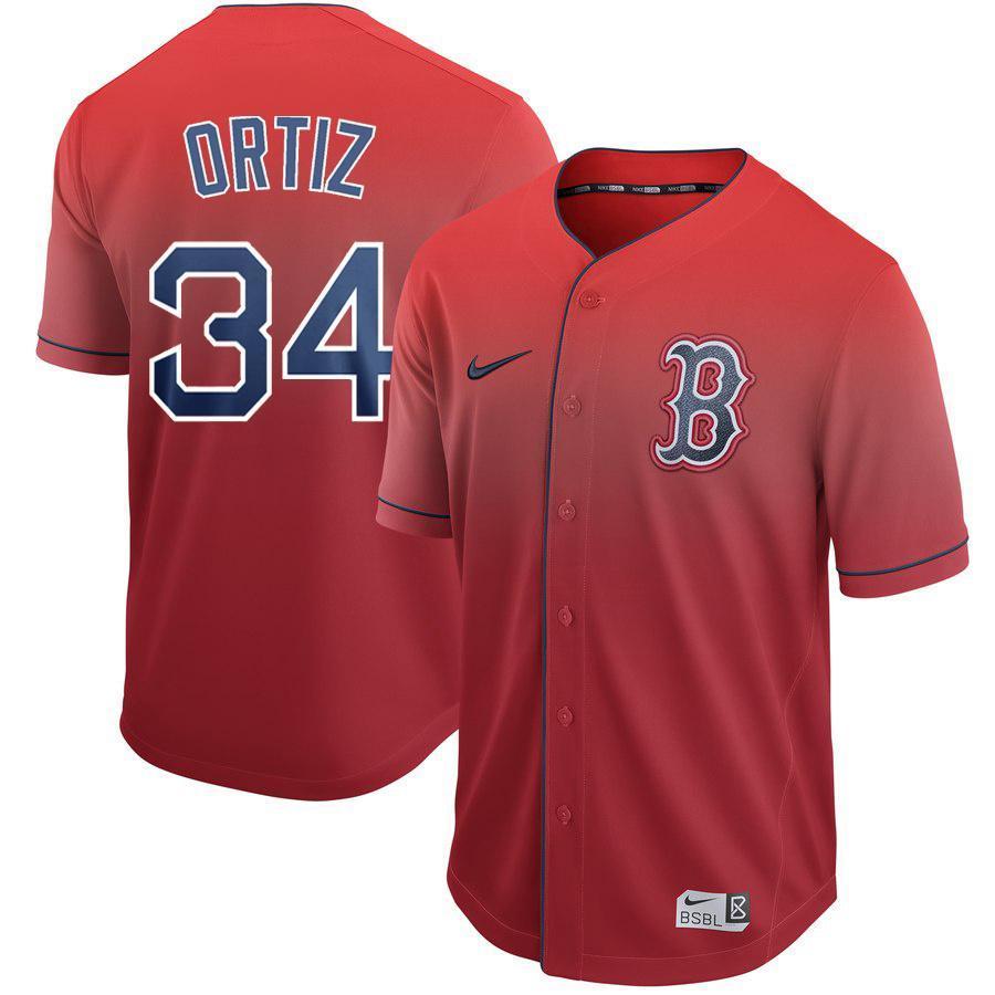 David Ortiz Boston Red Sox 2019 New Arrivals Baseball Player Fade Jersey