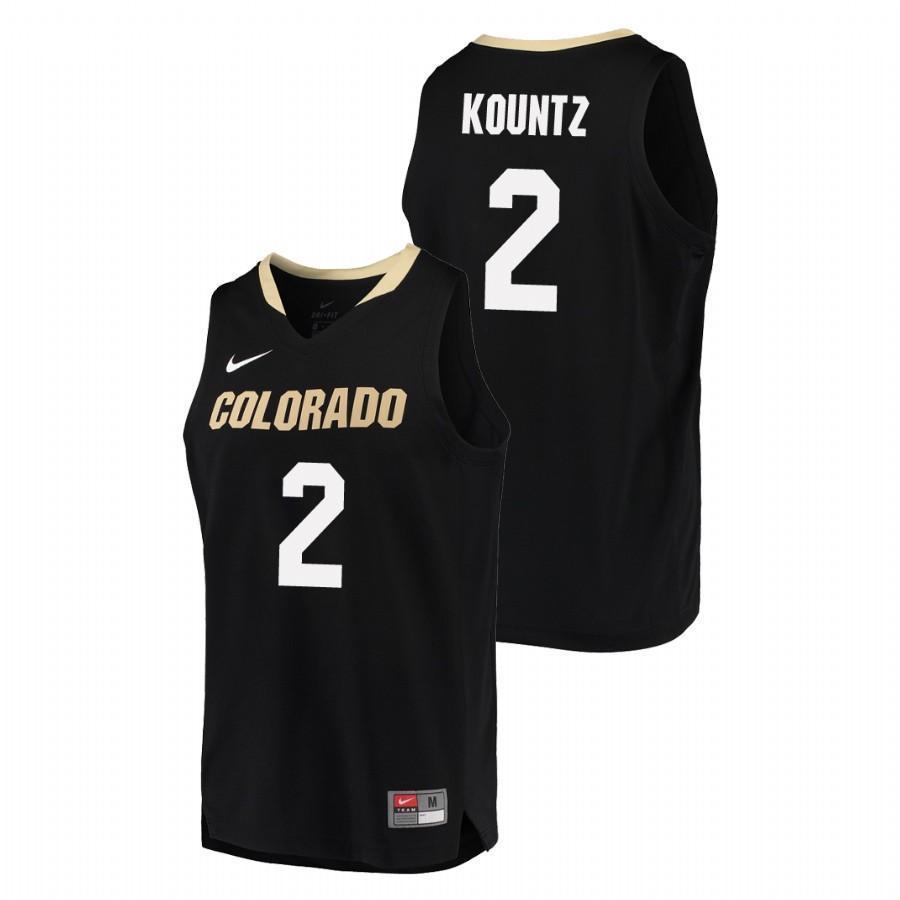 Daylen Kountz Colorado Buffaloes Basketball Jersey - Black