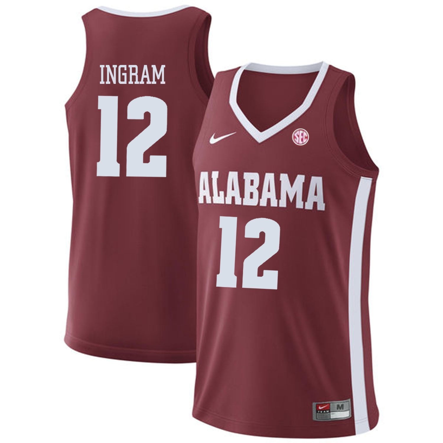 Dazon Ingram Alabama Crimson Tide Basketball Jersey - Cardinal