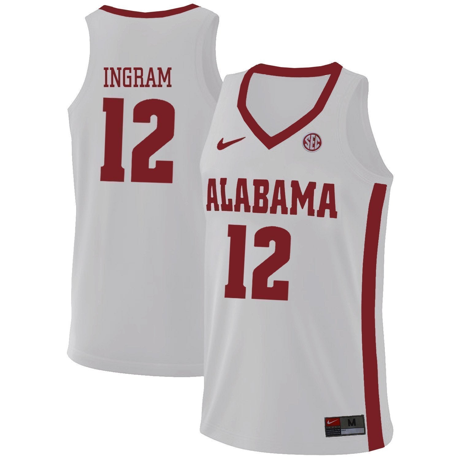 Dazon Ingram Alabama Crimson Tide Basketball Jersey - White