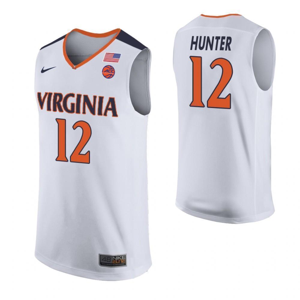 De'Andre Hunter Virginia Cavaliers Basketball Jersey - White