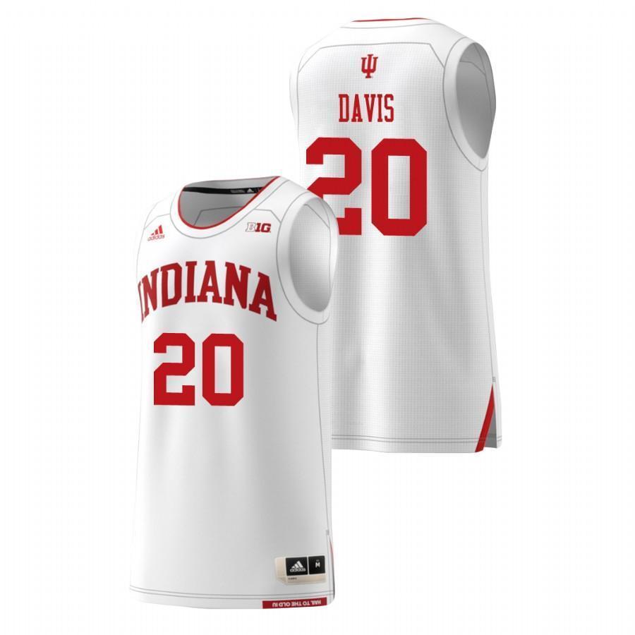 De'Ron Davis Indiana Hoosiers Basketball Jersey - White