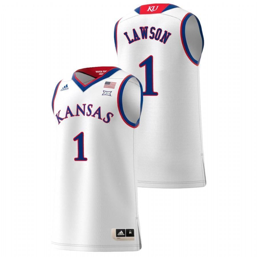 Dedric Lawson Kansas Jayhawks Basketball Jersey - White