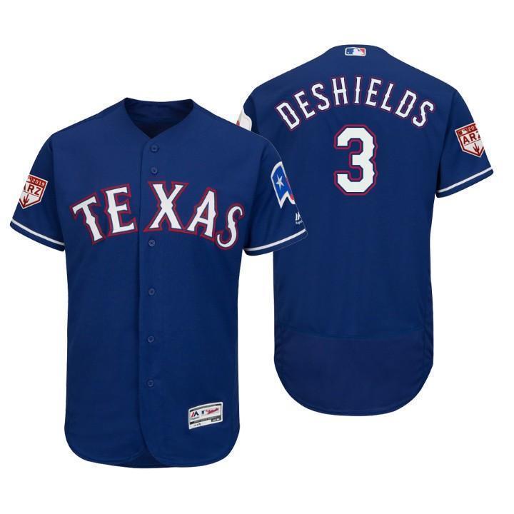 Delino DeShields Texas Rangers 2019 Spring Training Baseball Player Jersey