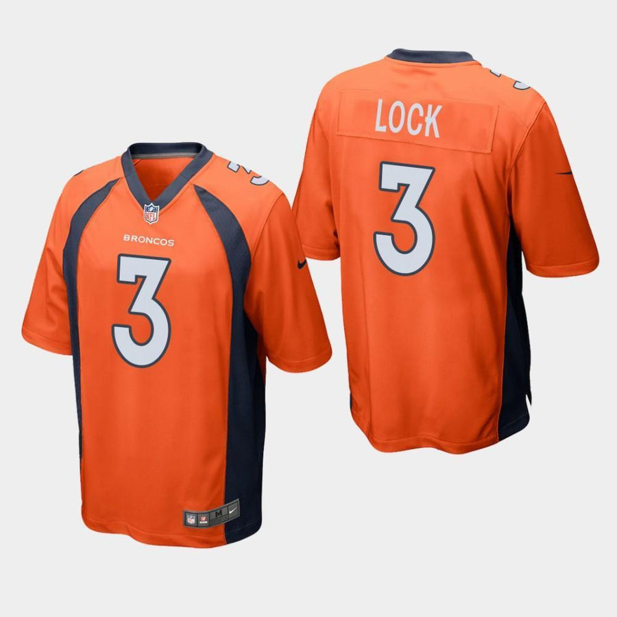 Denver Broncos #3 Drew Lock 2019 Draft Game Jersey - Orange