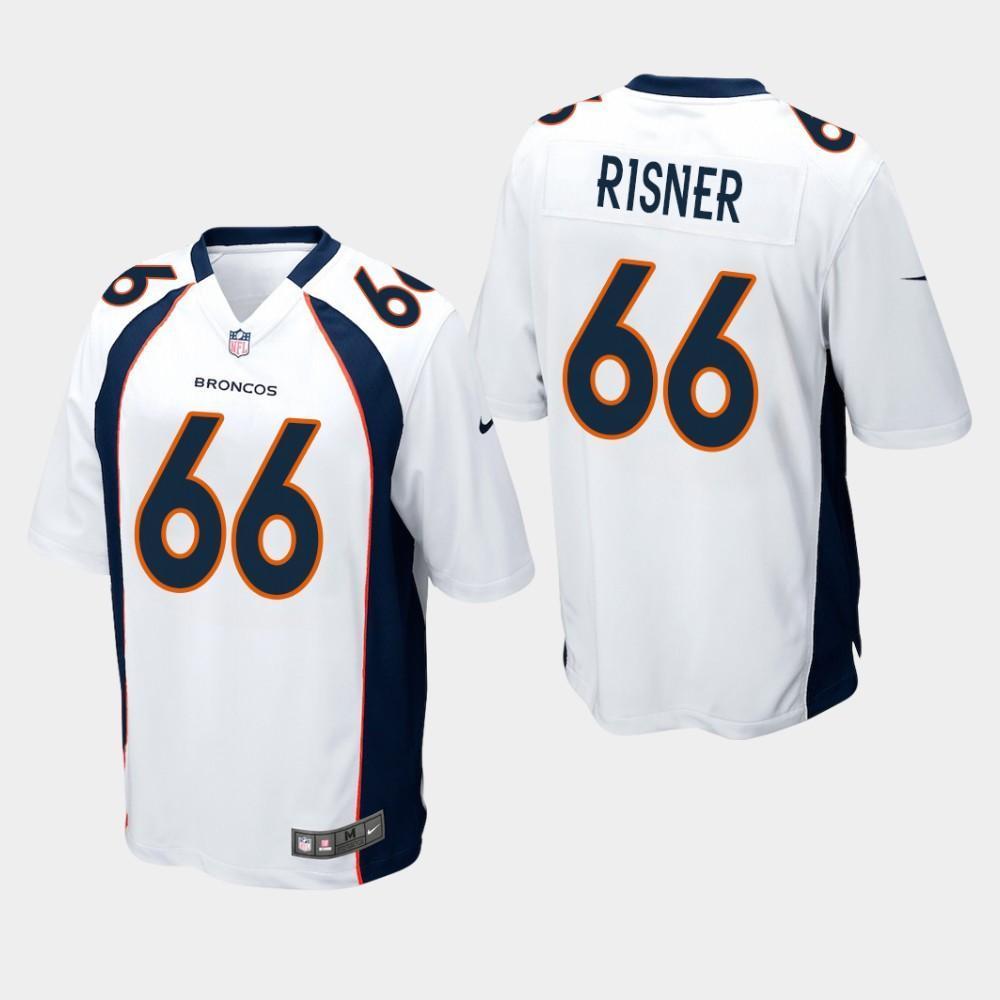 Denver Broncos #66 Dalton Risner 2019 Draft Game Jersey - White