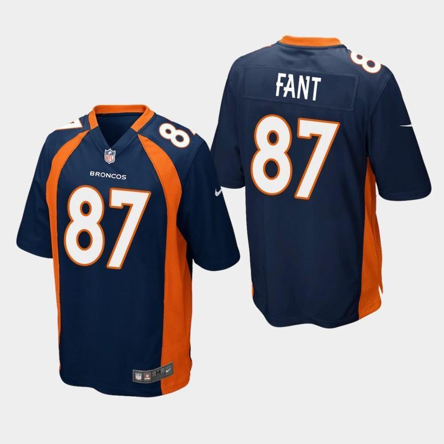 Denver Broncos #87 Noah Fant 2019 Draft Game Jersey - Navy