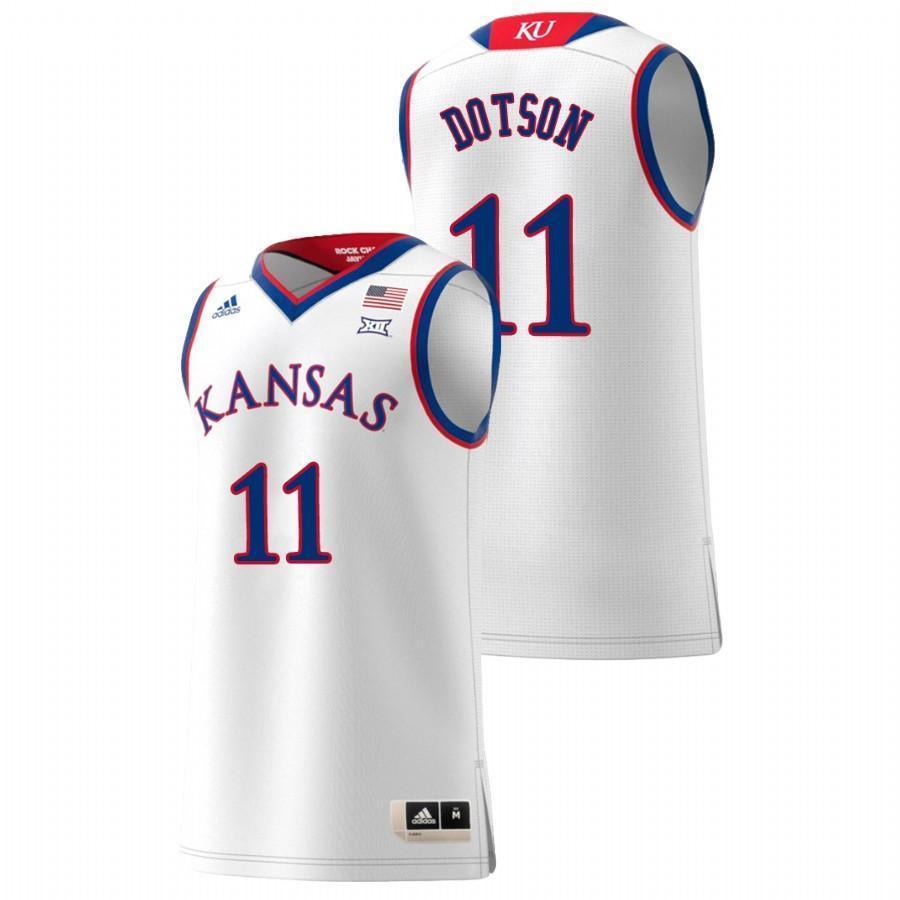 Devon Dotson Kansas Jayhawks Basketball Jersey - White