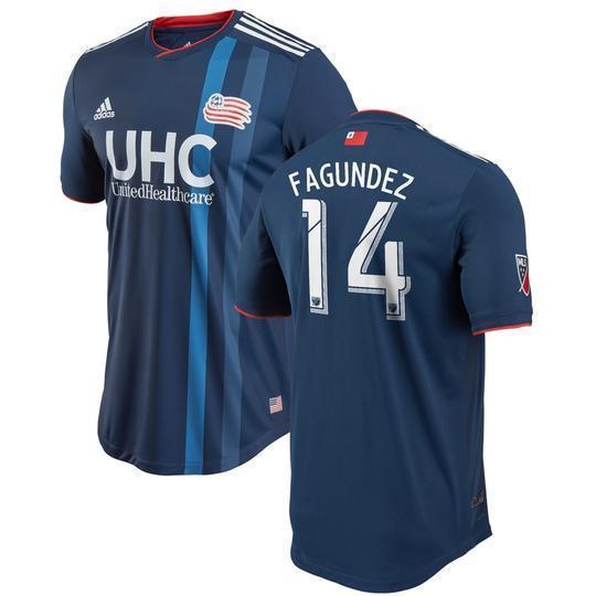 Diego Fagúndez New England Revolution Primary Jersey 2018