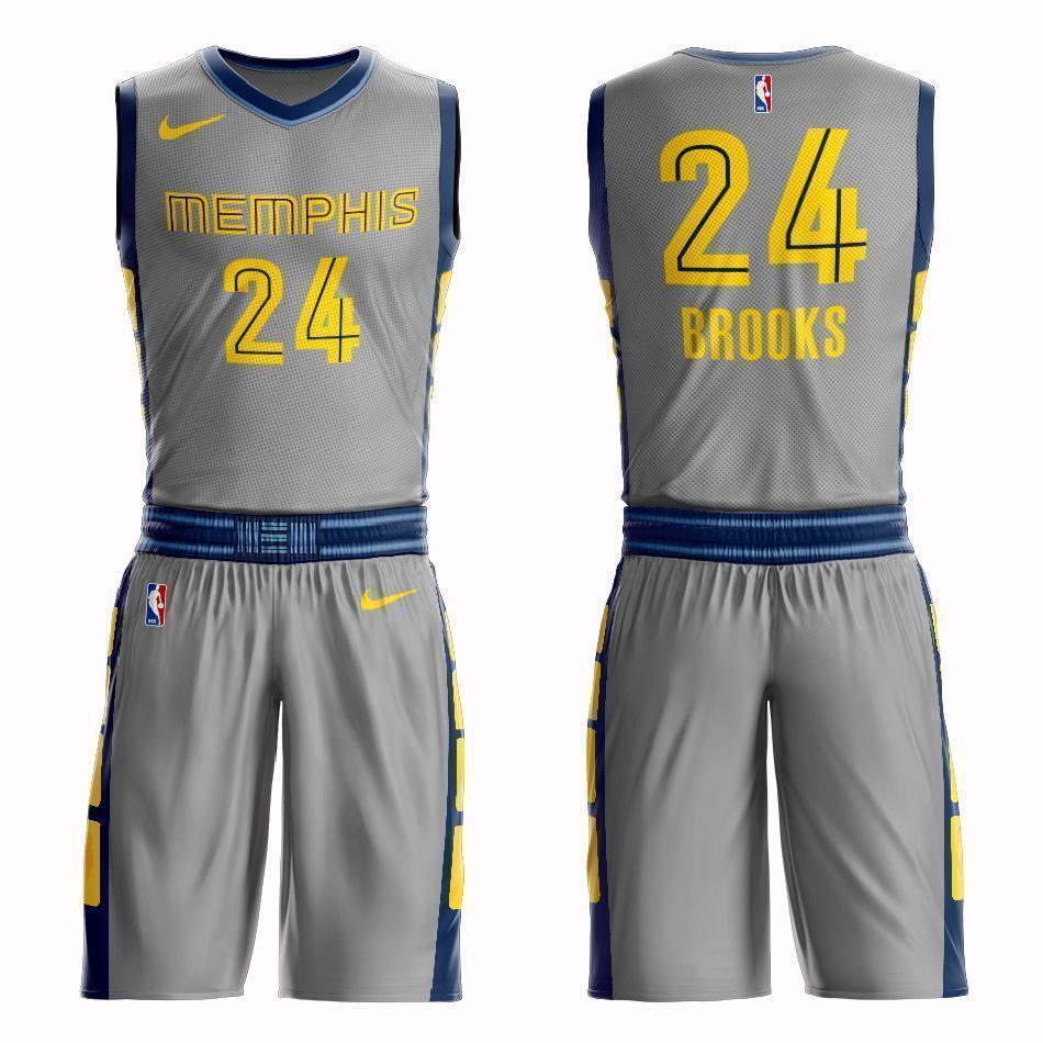 Memphis Grizzlies #24 Dillon Brooks City 2019 Jersey and Pant Set