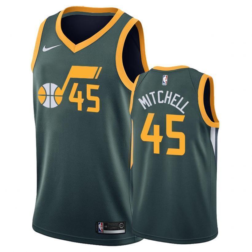 Utah Jazz #45 Donovan Mitchell 2018/19 Earned Edition Swingman Jersey