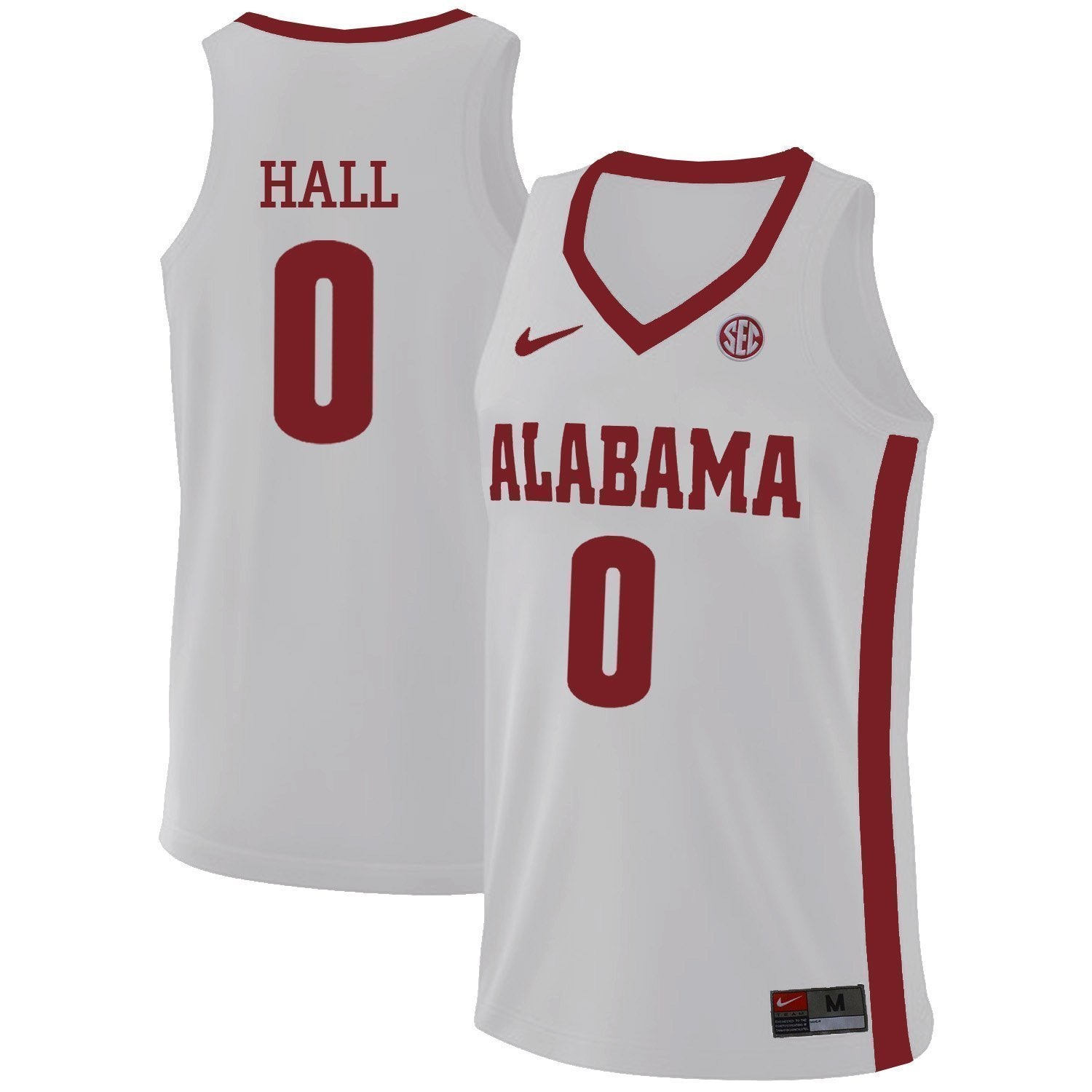 Donta Hall Alabama Crimson Tide Basketball Jersey - White