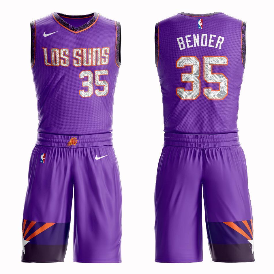 Phoenix Suns #35 Dragan Bender City 2019 Jersey and Pant Set