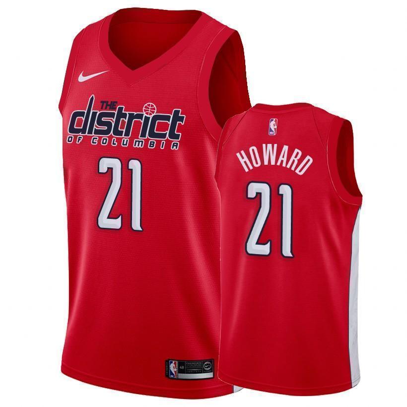 Washington Wizards #21 Dwight Howard 2018/19 Earned Edition Swingman Jersey